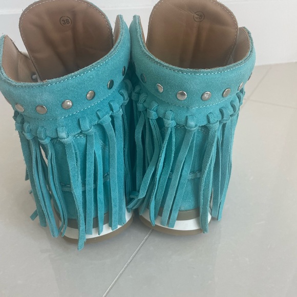 El Vaquero Eleven Suede Marine Booties - Picture 8 of 8